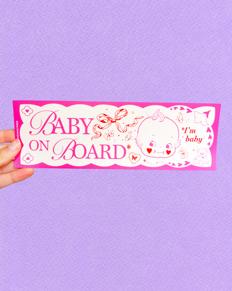"I'm Baby" Bumper Sticker