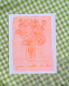 French Flowers Riso Print