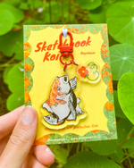 Sketchbook Koi Keychain