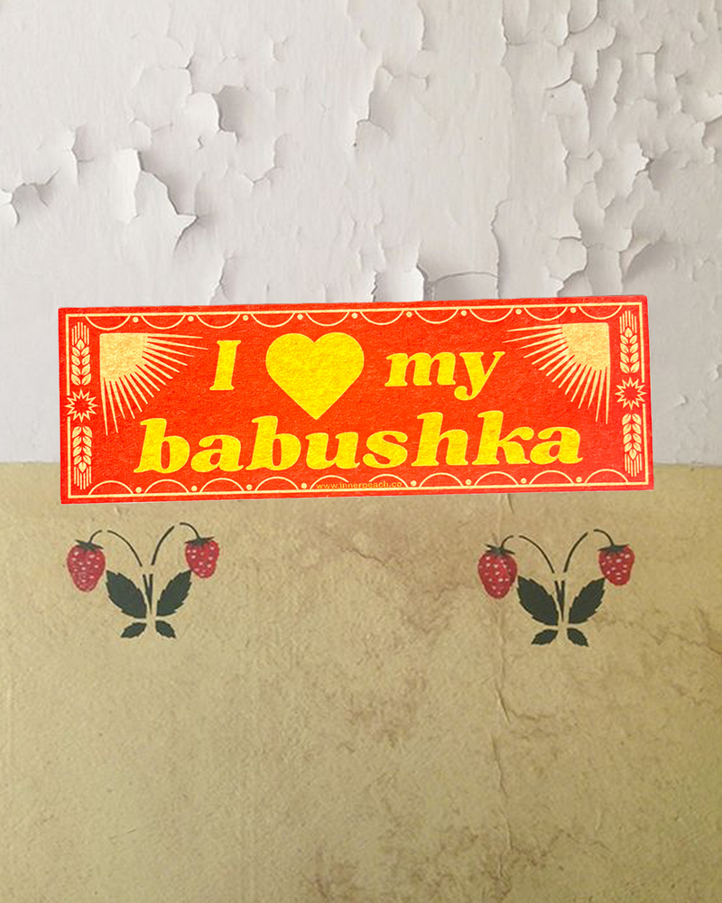 Babushka Bumper Sticker