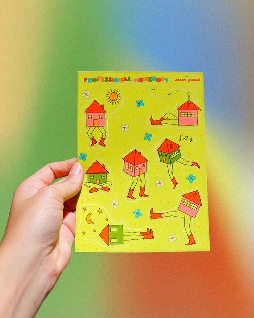 Professional Homebody Sticker Sheet
