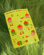 Professional Homebody Sticker Sheet
