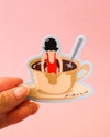 Coffee Lady Sticker.
