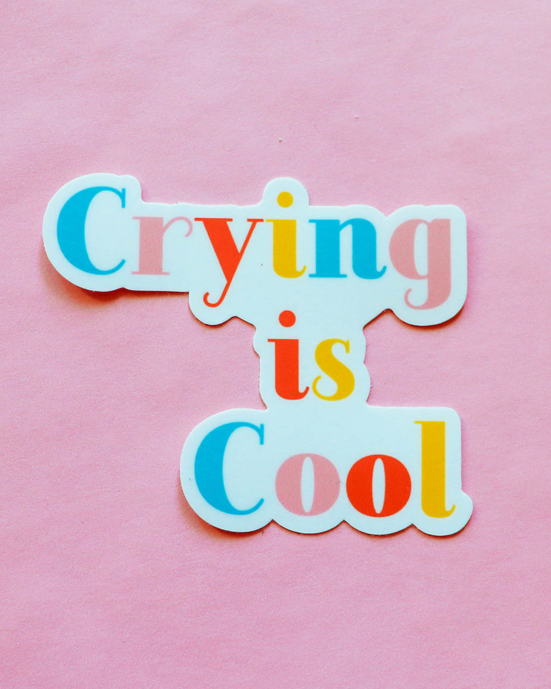 Crying is Cool Sticker – Inner Peach Design
