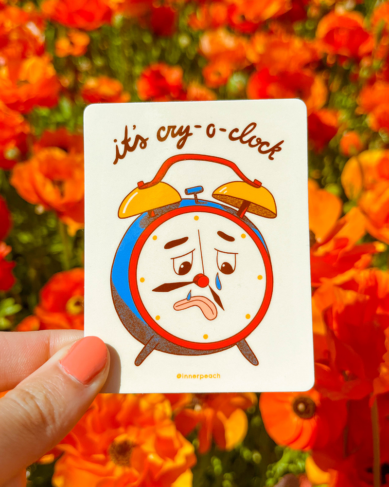 Cry-O-Clock Sticker