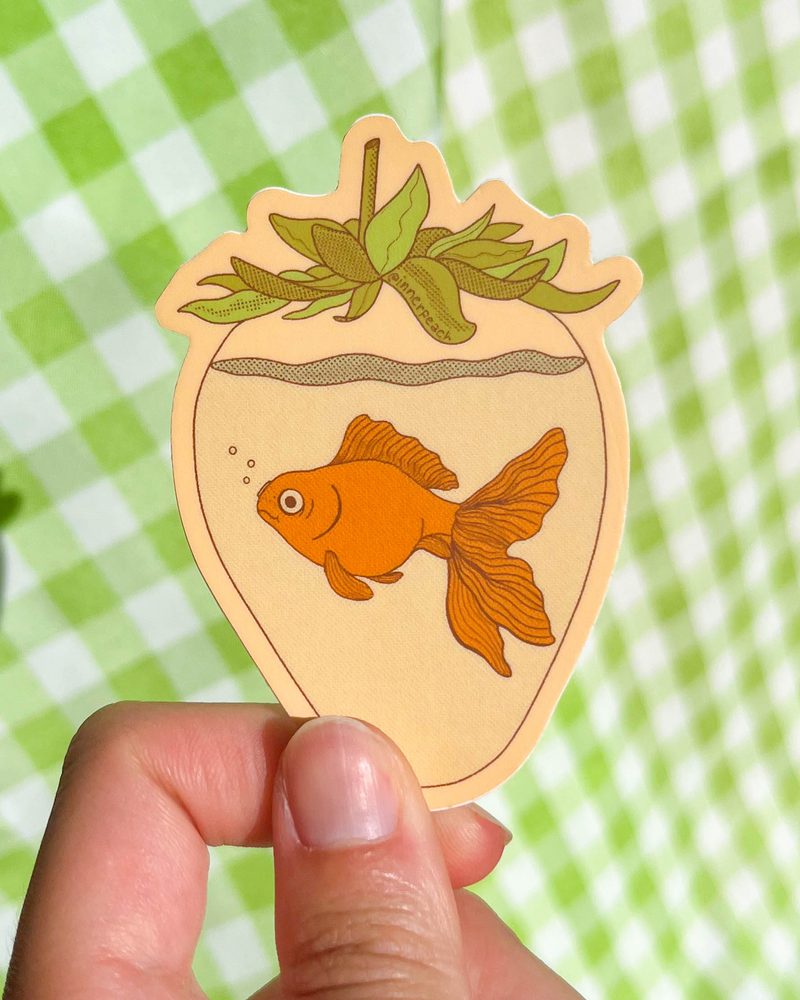 Strawb Fish Sticker