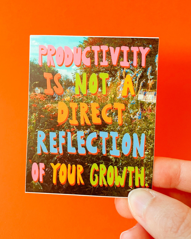 Productivity Vs Growth Sticker